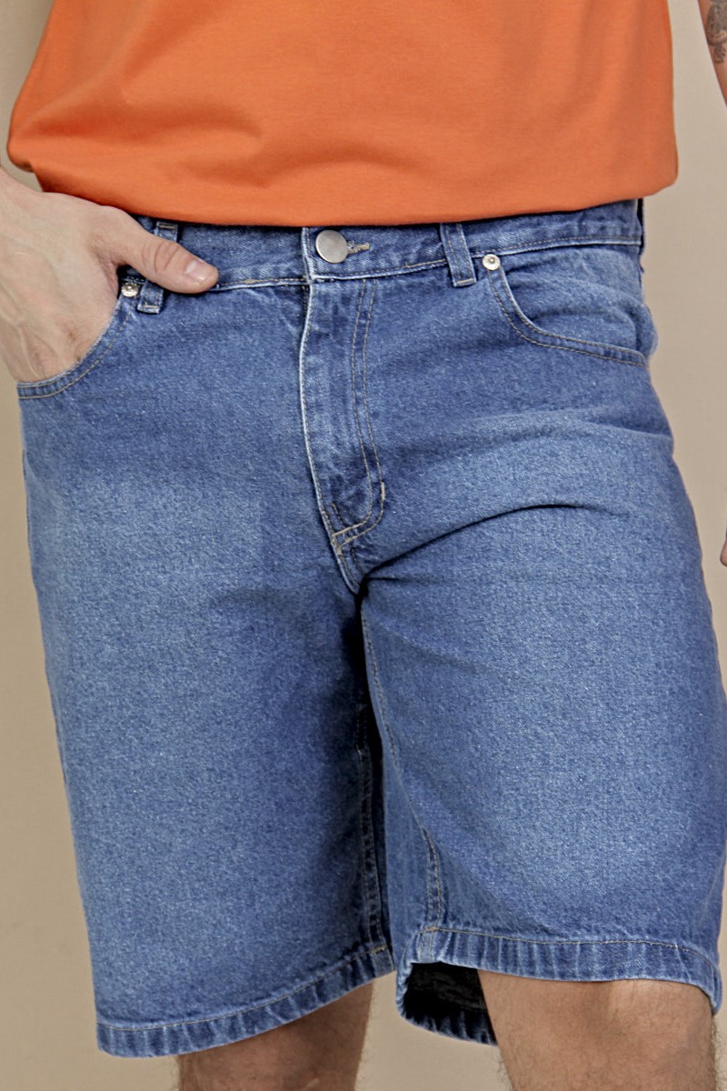 BERMUDA CLASICO AZUL MEDIO