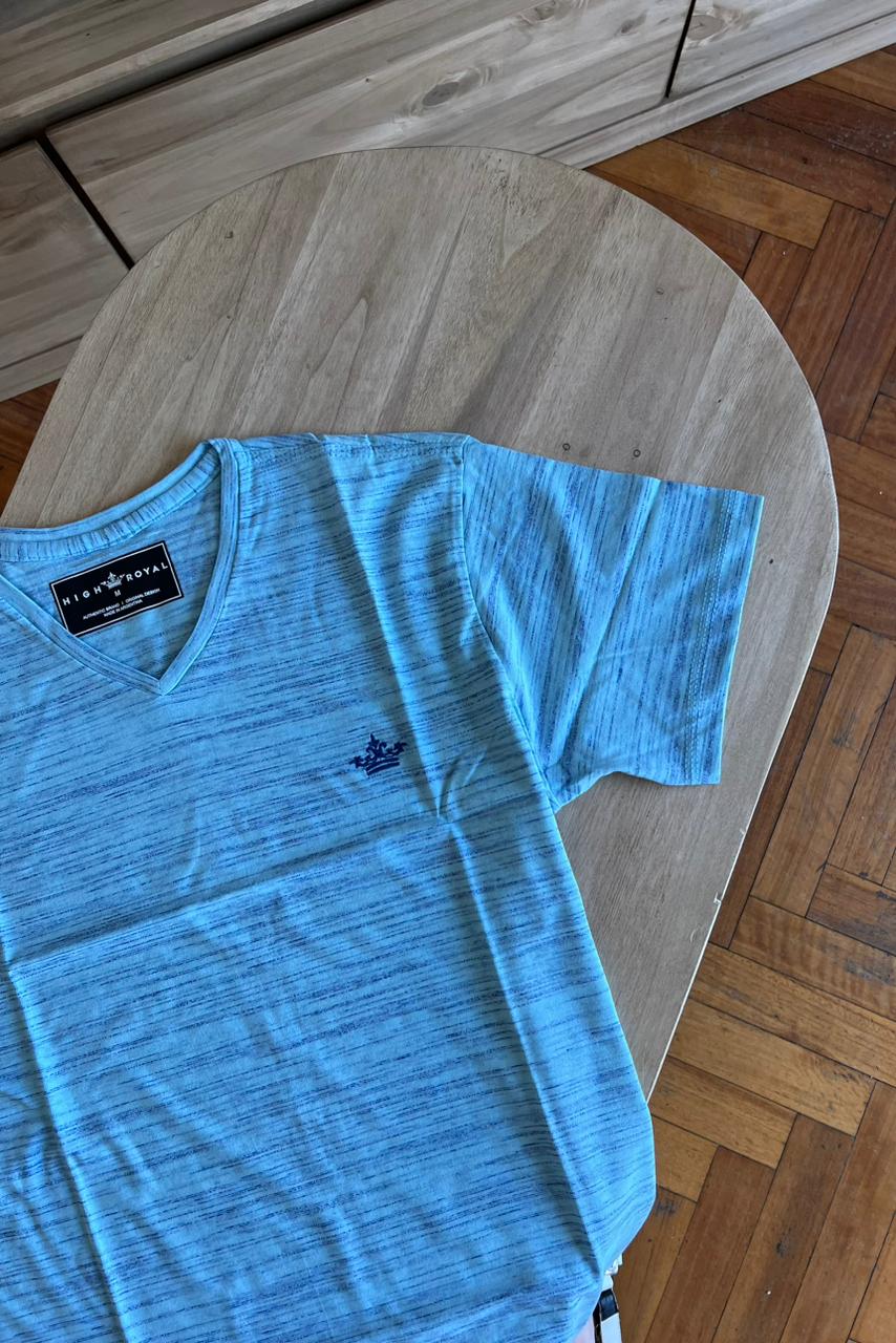 REMERA LISA JASPEADA C/V