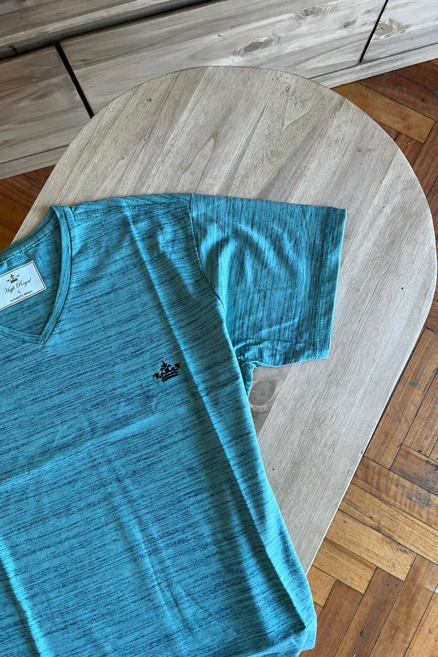 REMERA LISA JASPEADA C/V