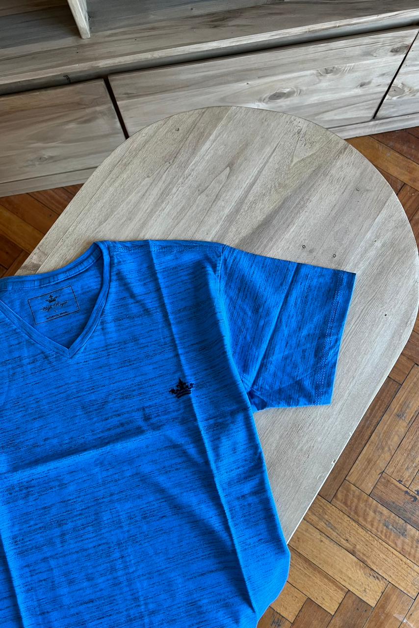 REMERA LISA JASPEADA C/V