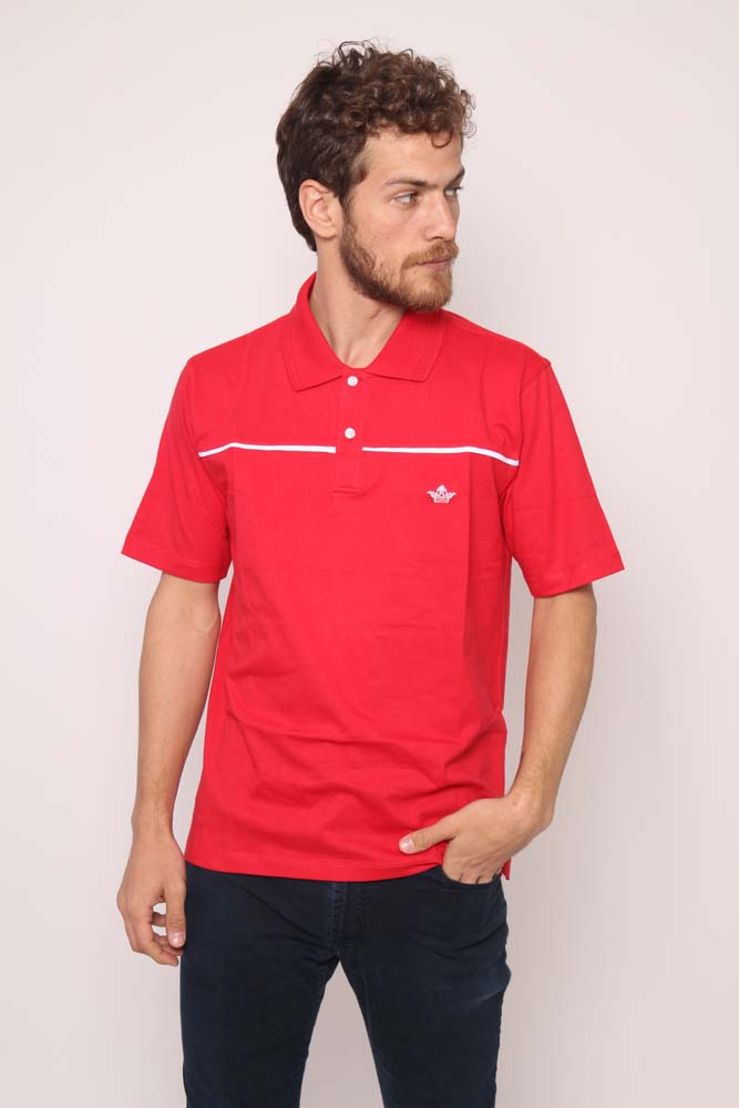 Chomba Bordada con vivo en pecho