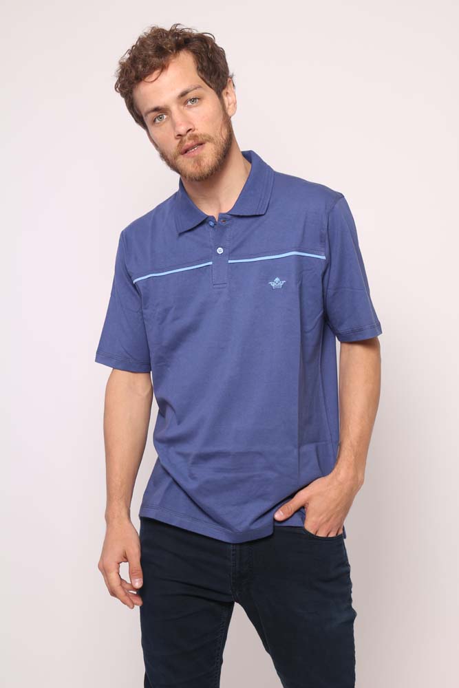 Chomba Bordada con vivo en pecho