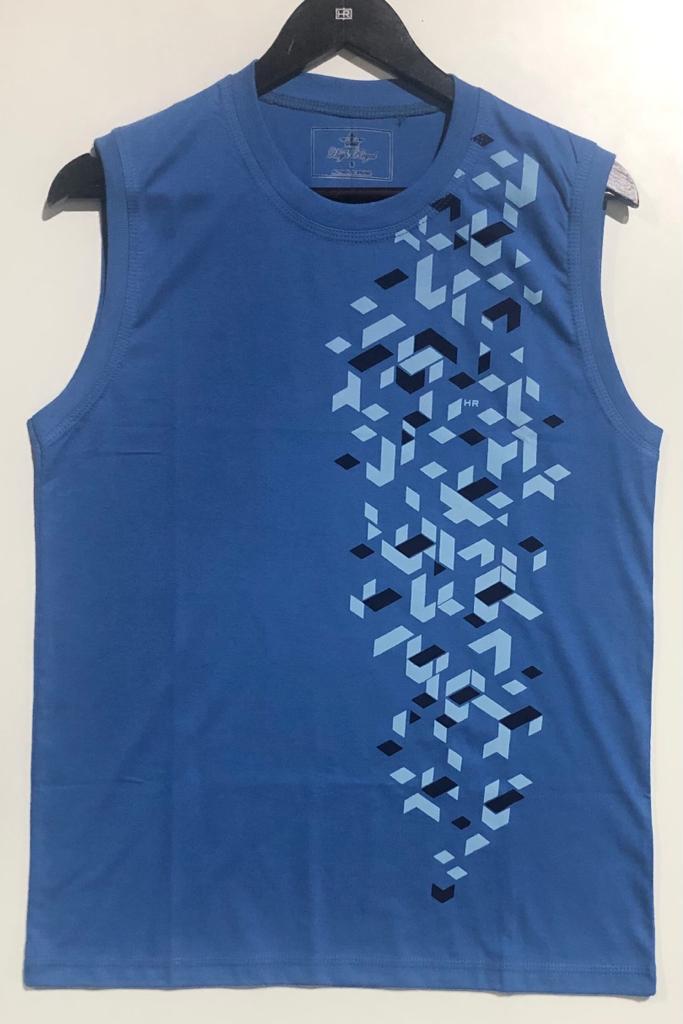 REMERA SIN MANGA ESTAMPADA FORMAS