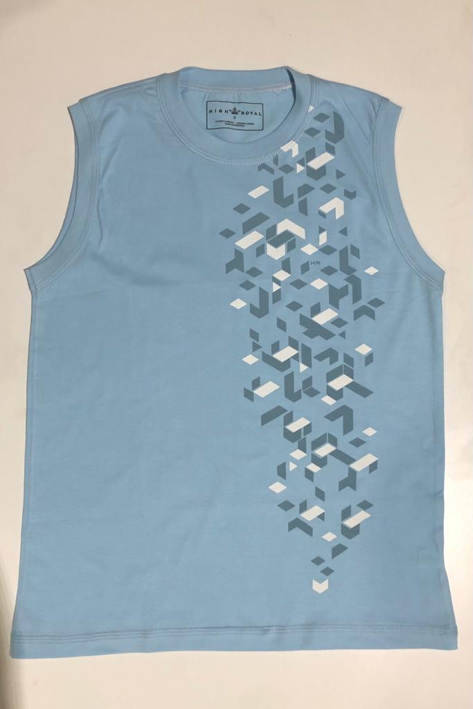 REMERA SIN MANGA ESTAMPADA FORMAS