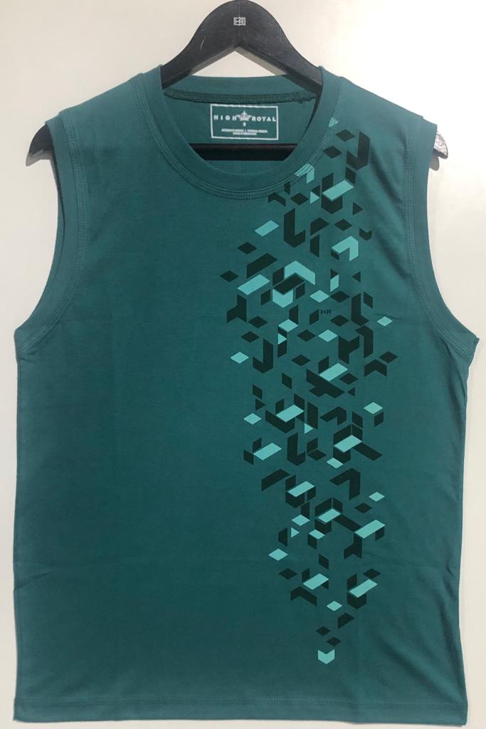 REMERA SIN MANGA ESTAMPADA FORMAS