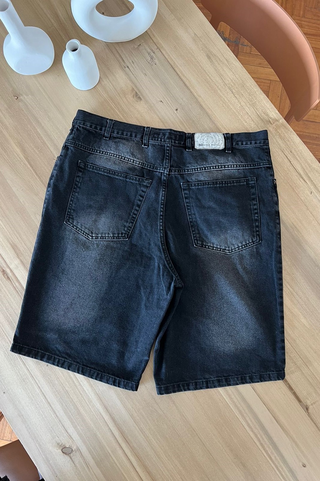 BERMUDA JEAN RIGIDO GRIS