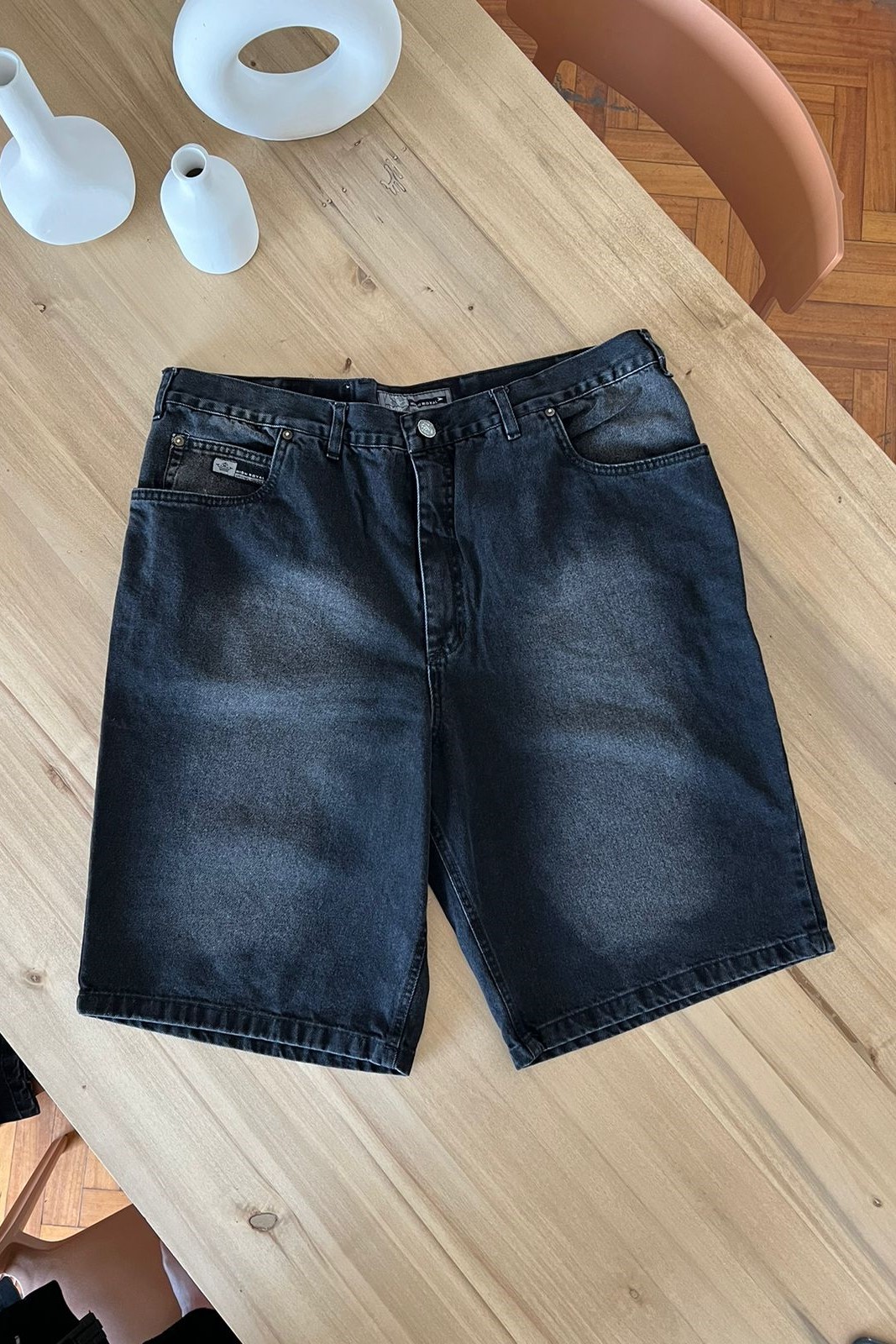 BERMUDA JEAN RIGIDO GRIS