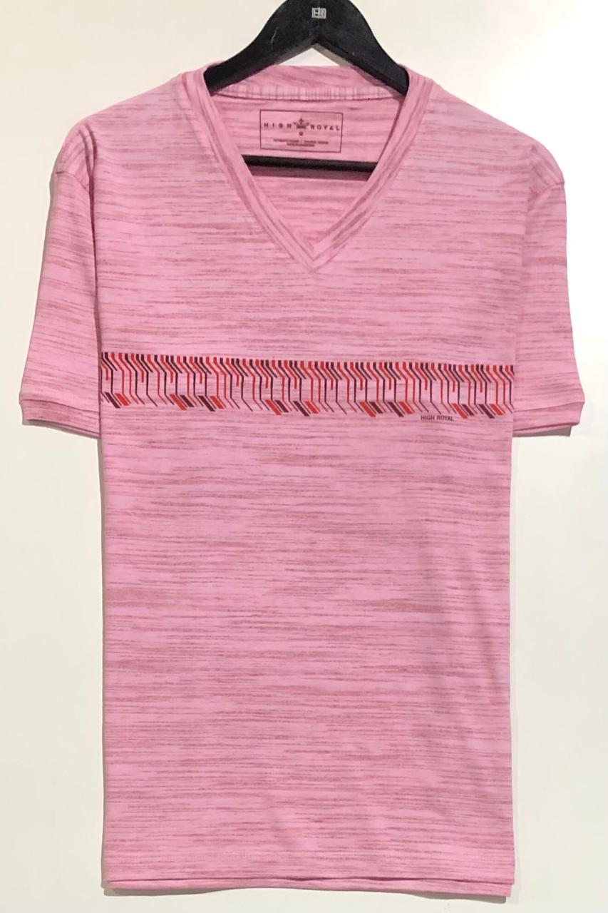 REMERA JASPEADA CON ESTAMPADO