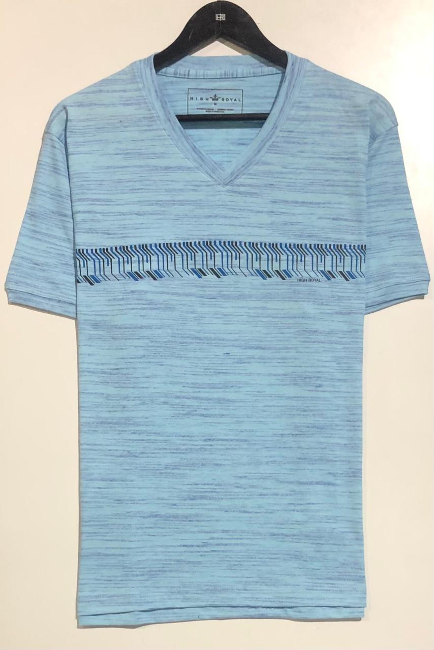 REMERA JASPEADA CON ESTAMPADO