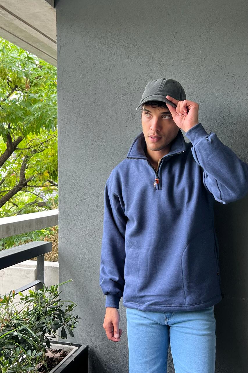 BUZO MEDIO CIERRE CON TANCA