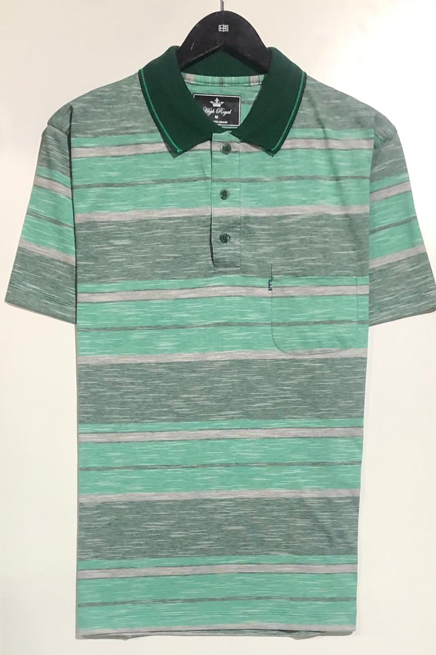 CHOMBA RAYADA CON BOLSILLO