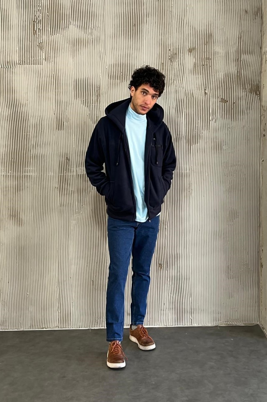 CAMPERA POLAR CON CAPUCHA 