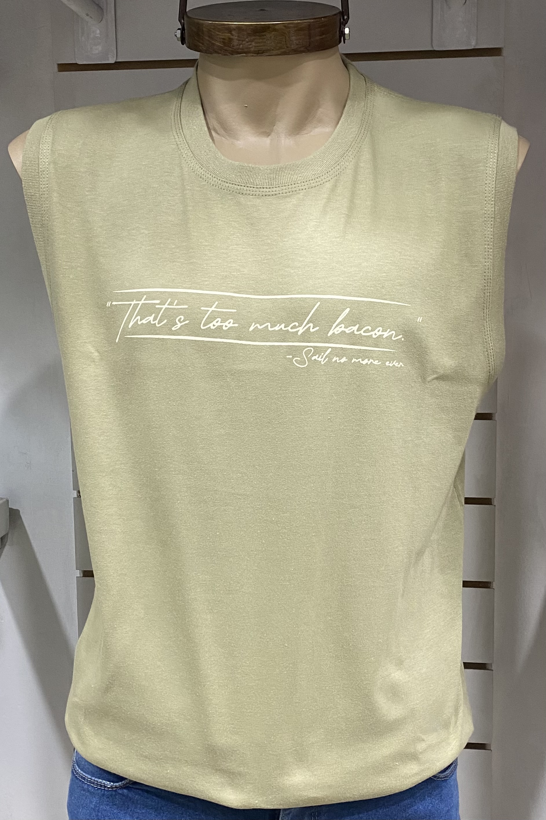 REMERA SIN MANGA BACON